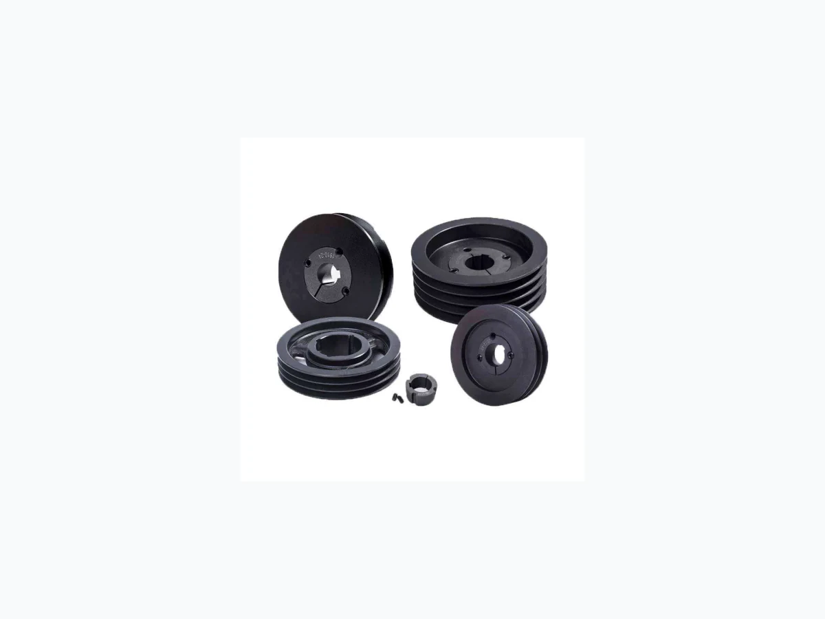 Multi-groove pulley for textile machinery